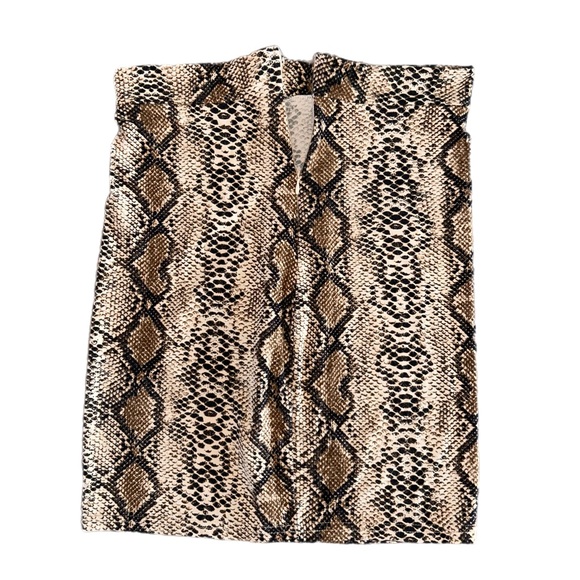Chic Soft Snake Print Skirt🤎 - Picture 2 of 5